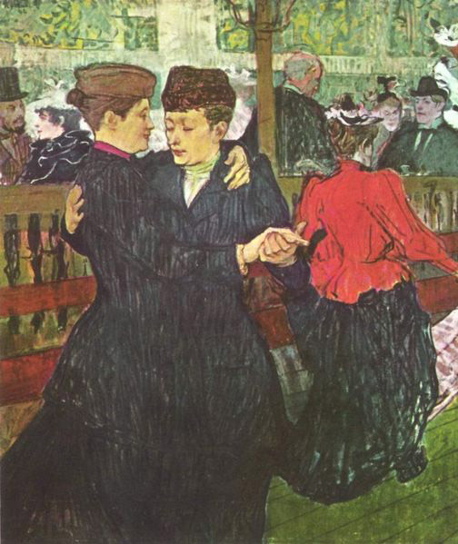 Henri de toulouse-lautrec Im Moulin Rouge, Zwei tanzende Frauen